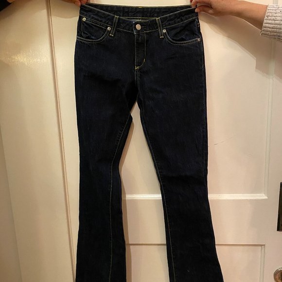 Paper Denim & Cloth designer low rise jeans, dark wash, SIZE 25